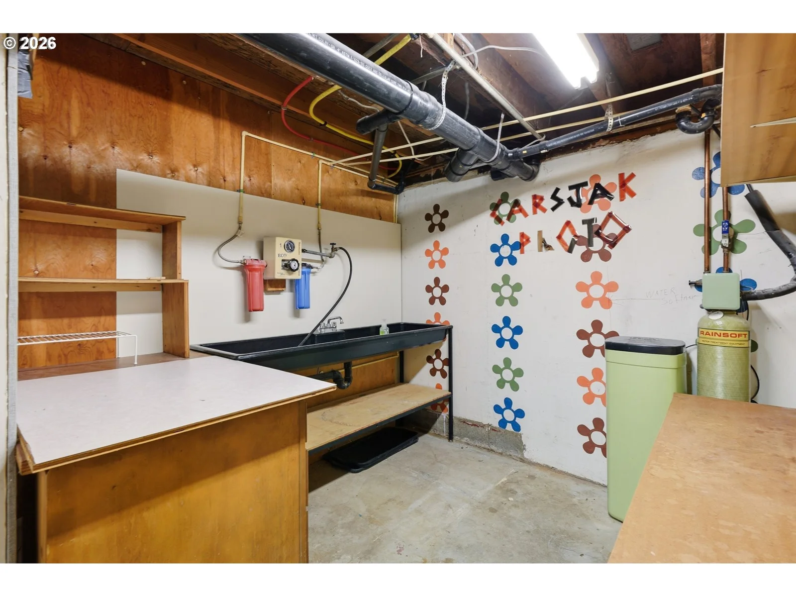 Storage and work area